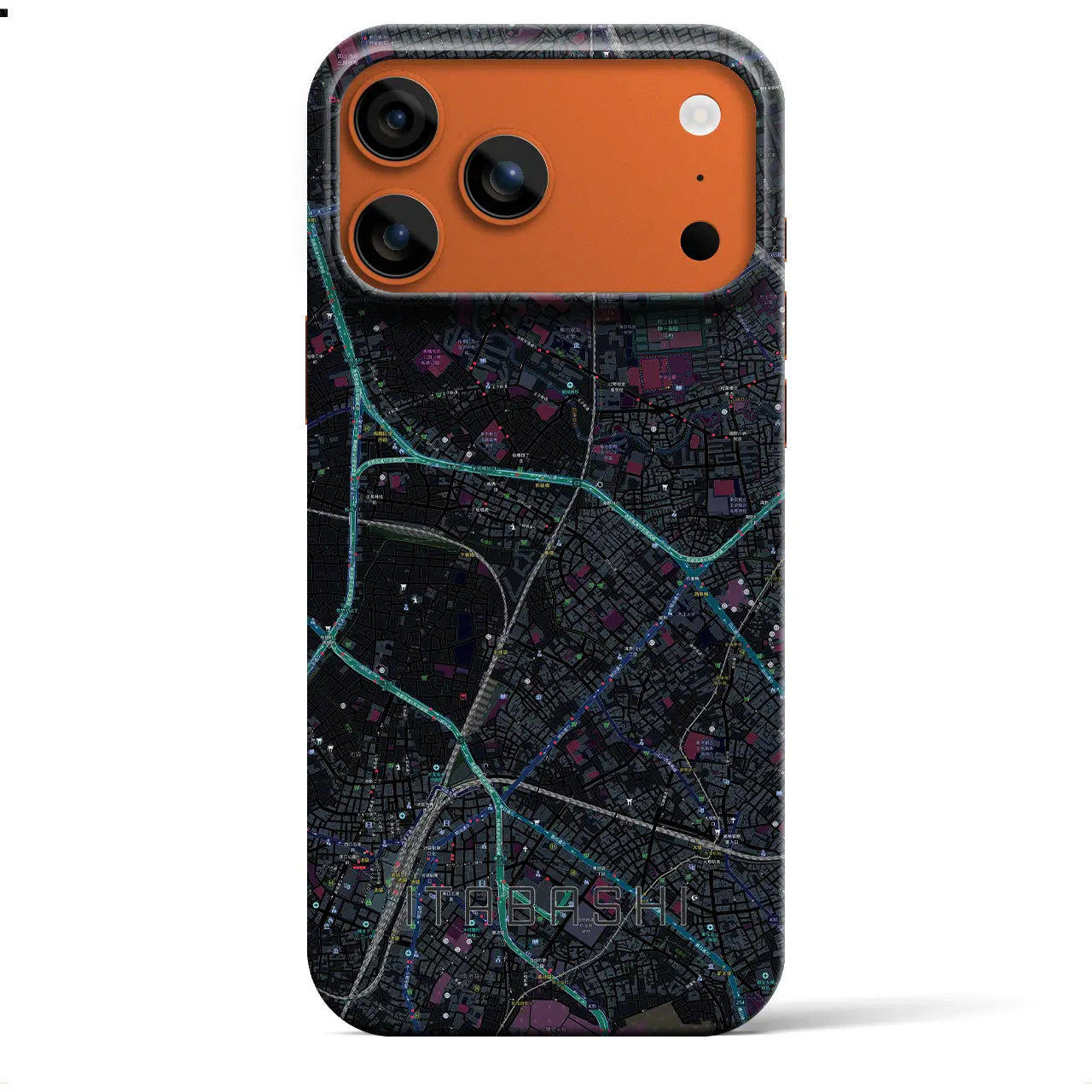 【板橋(東京都)】地図柄iPhoneケース(バックカバータイプ)