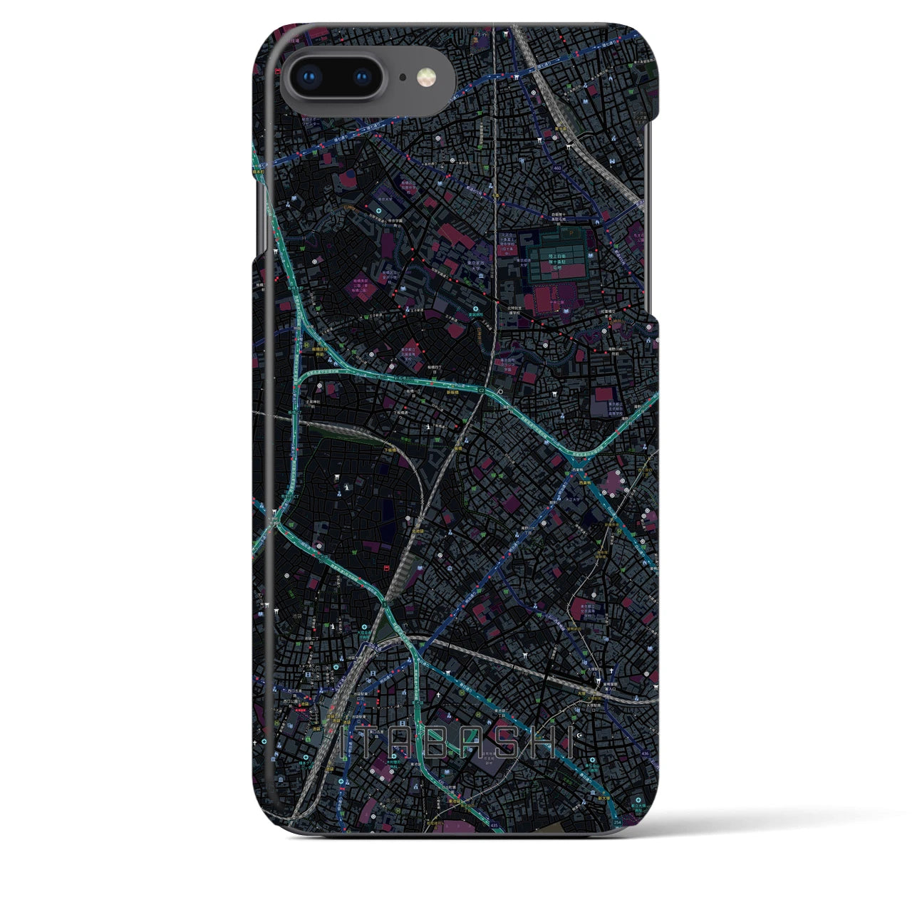 【板橋(東京都)】地図柄iPhoneケース(バックカバータイプ)