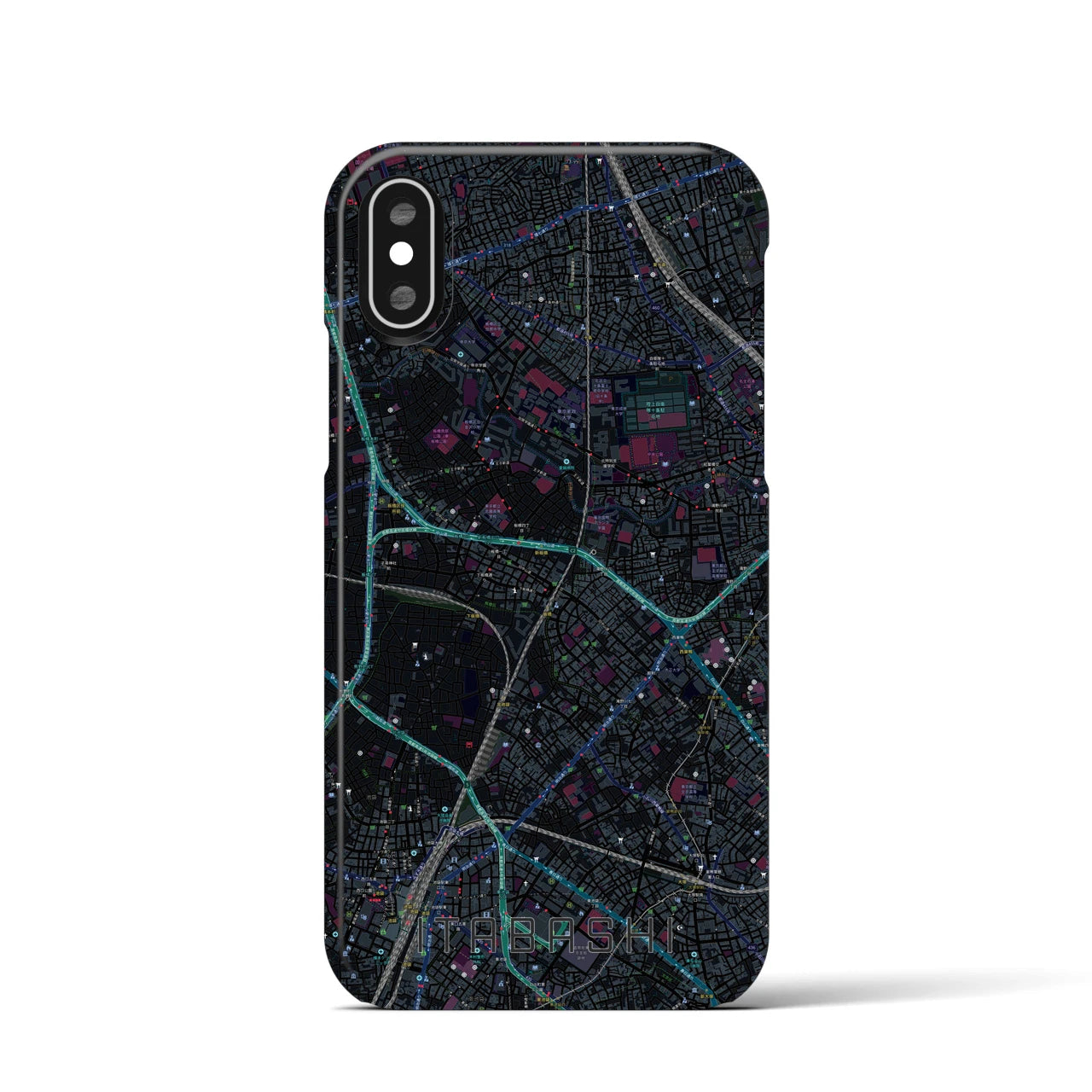 【板橋(東京都)】地図柄iPhoneケース(バックカバータイプ)
