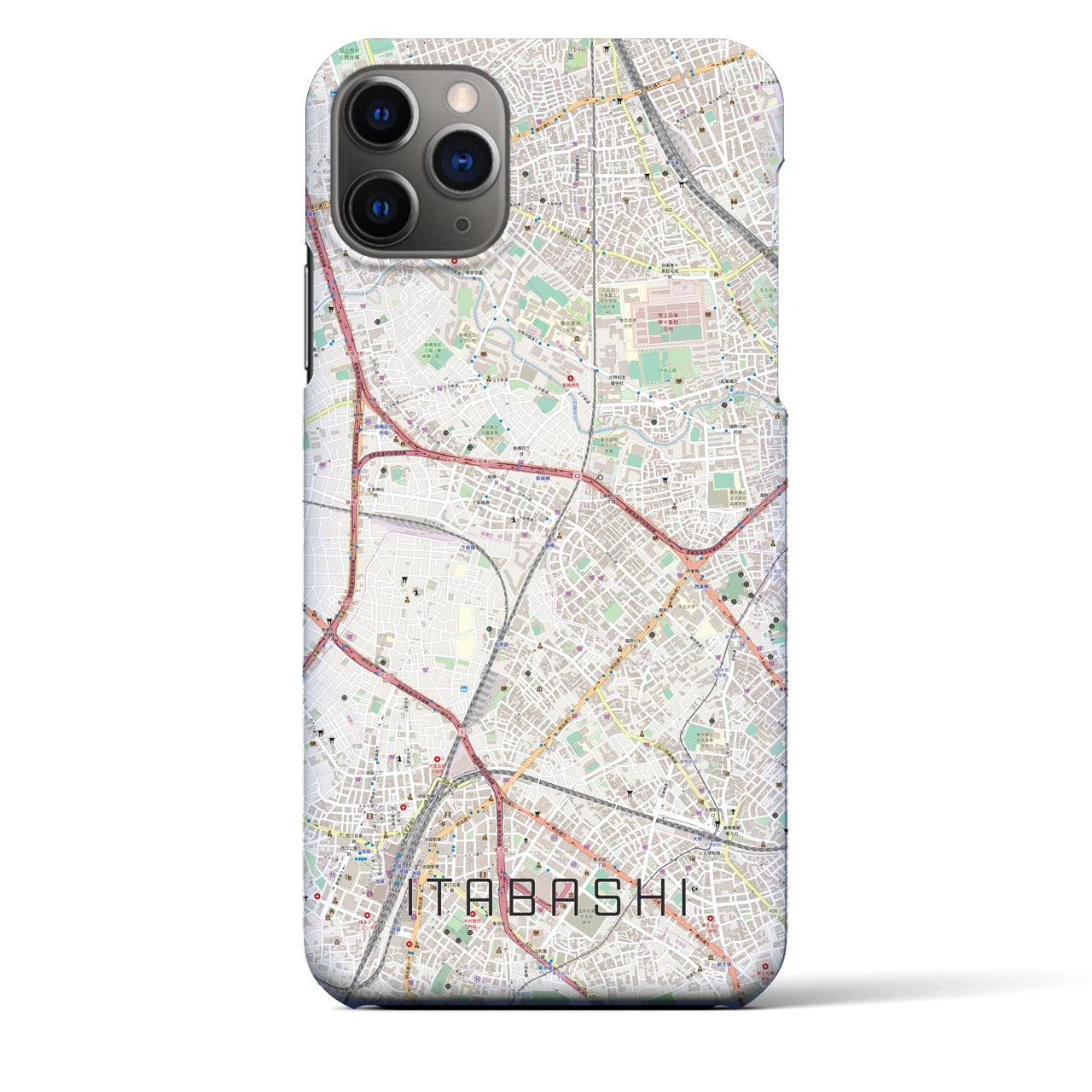 【板橋(東京都)】地図柄iPhoneケース(バックカバータイプ)
