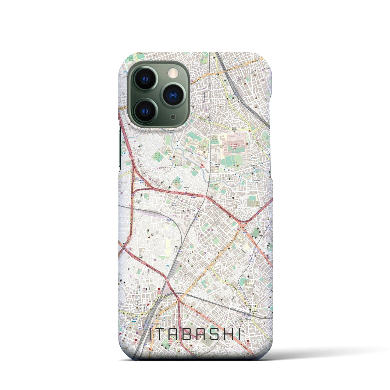 【板橋(東京都)】地図柄iPhoneケース(バックカバータイプ)