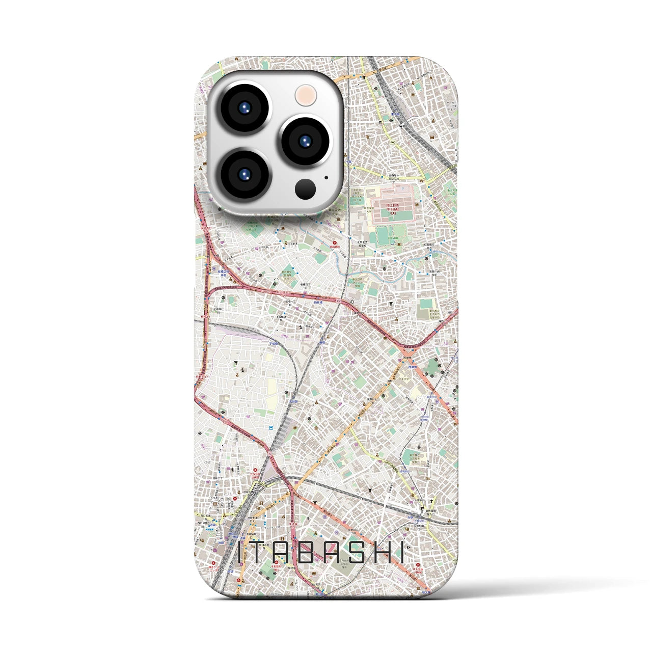 【板橋(東京都)】地図柄iPhoneケース(バックカバータイプ)
