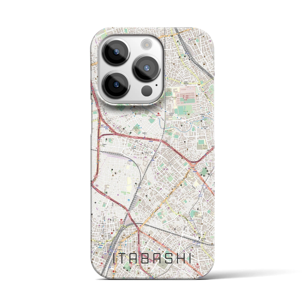 【板橋(東京都)】地図柄iPhoneケース(バックカバータイプ)
