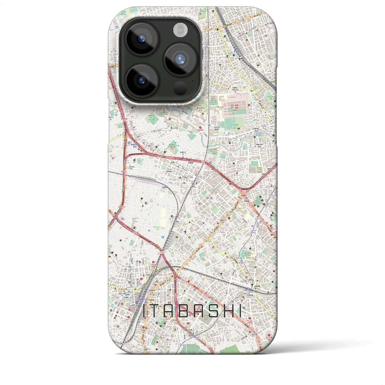 【板橋(東京都)】地図柄iPhoneケース(バックカバータイプ)