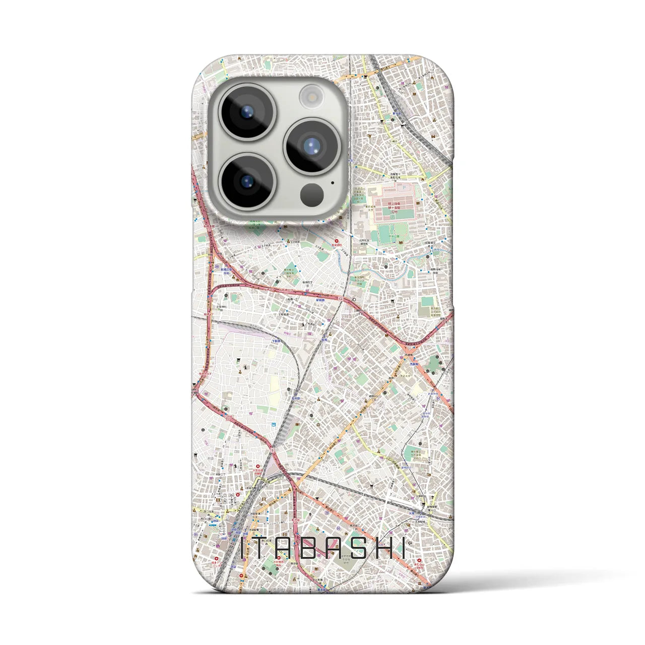 【板橋(東京都)】地図柄iPhoneケース(バックカバータイプ)