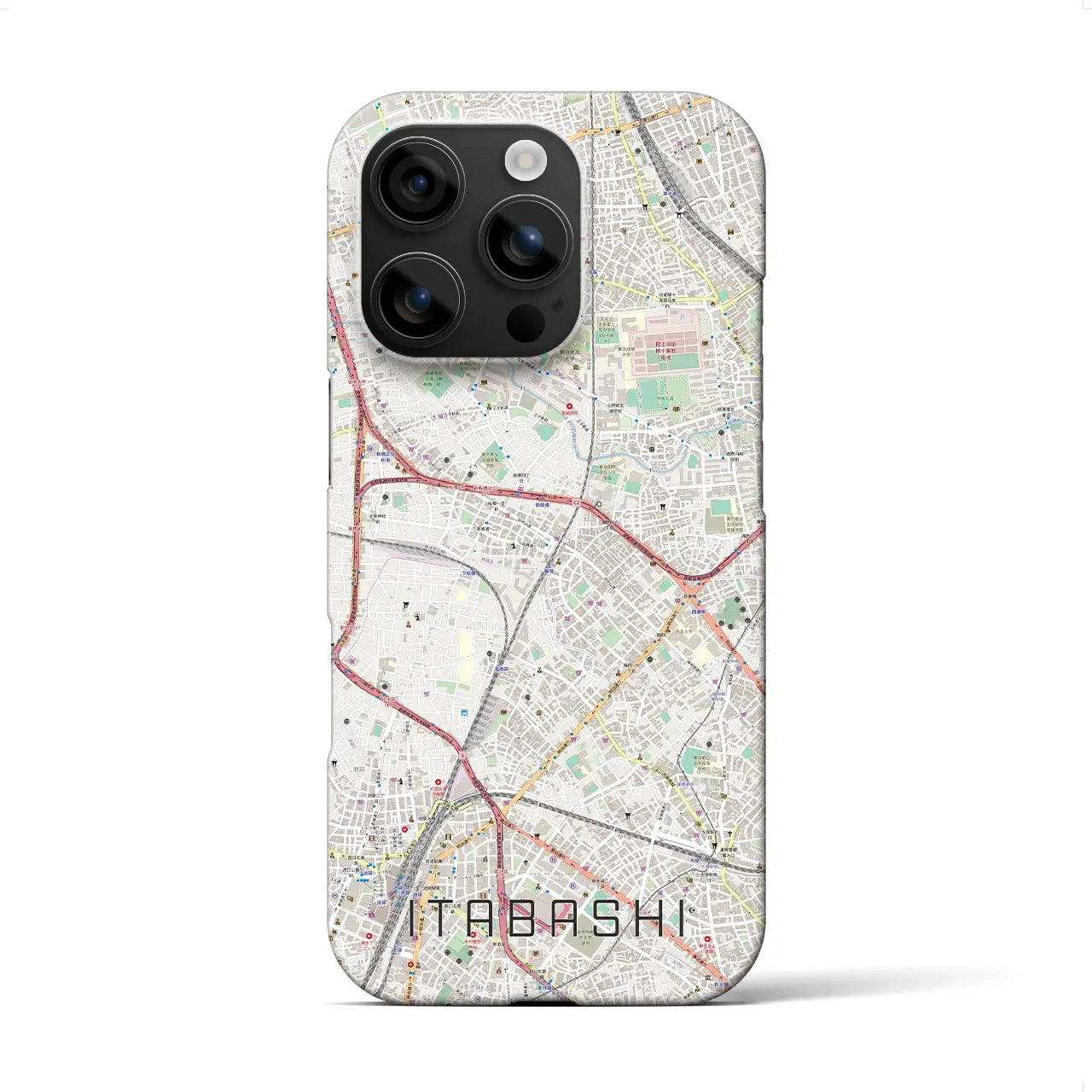 【板橋(東京都)】地図柄iPhoneケース(バックカバータイプ)