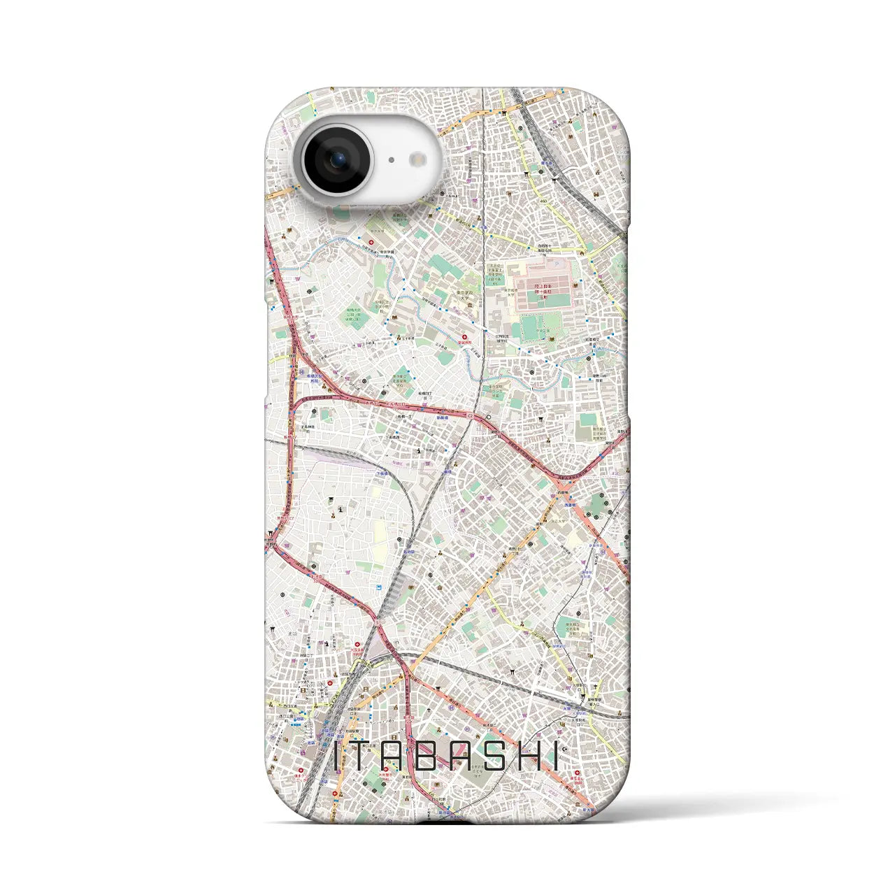 【板橋(東京都)】地図柄iPhoneケース(バックカバータイプ)