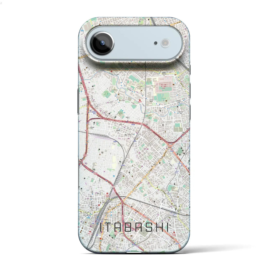 【板橋(東京都)】地図柄iPhoneケース(バックカバータイプ)ナチュラル・iPhone 17 Pro Max 用