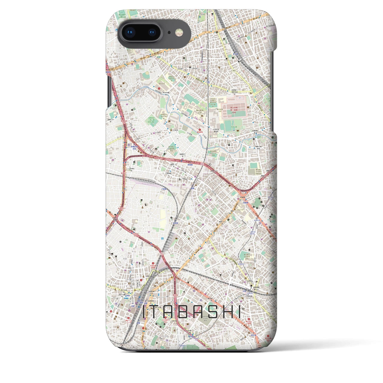【板橋(東京都)】地図柄iPhoneケース(バックカバータイプ)