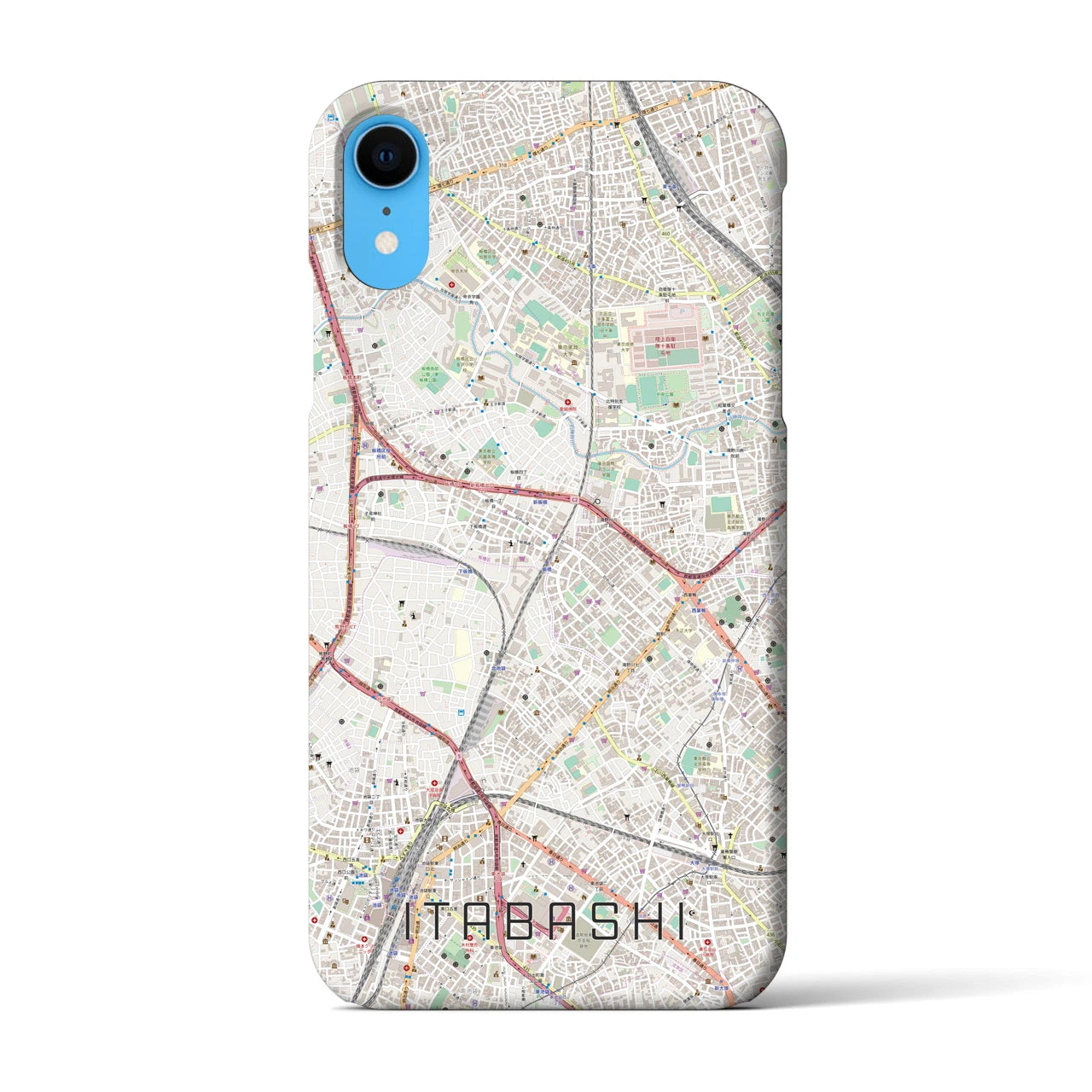 【板橋(東京都)】地図柄iPhoneケース(バックカバータイプ)