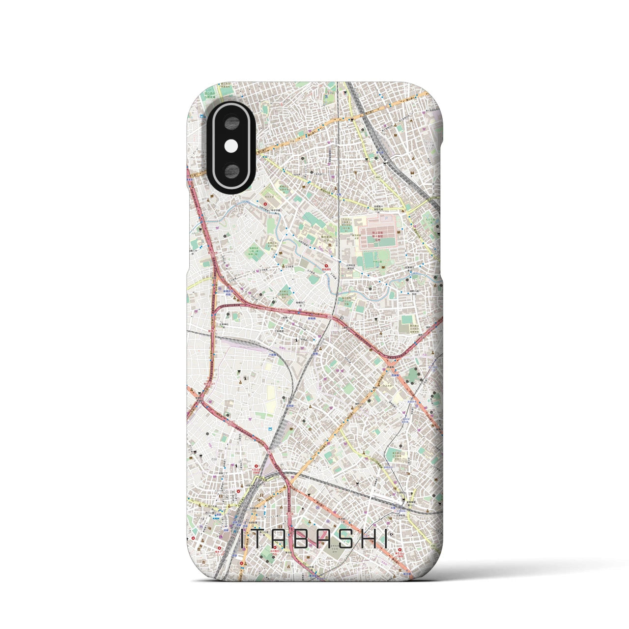 【板橋(東京都)】地図柄iPhoneケース(バックカバータイプ)