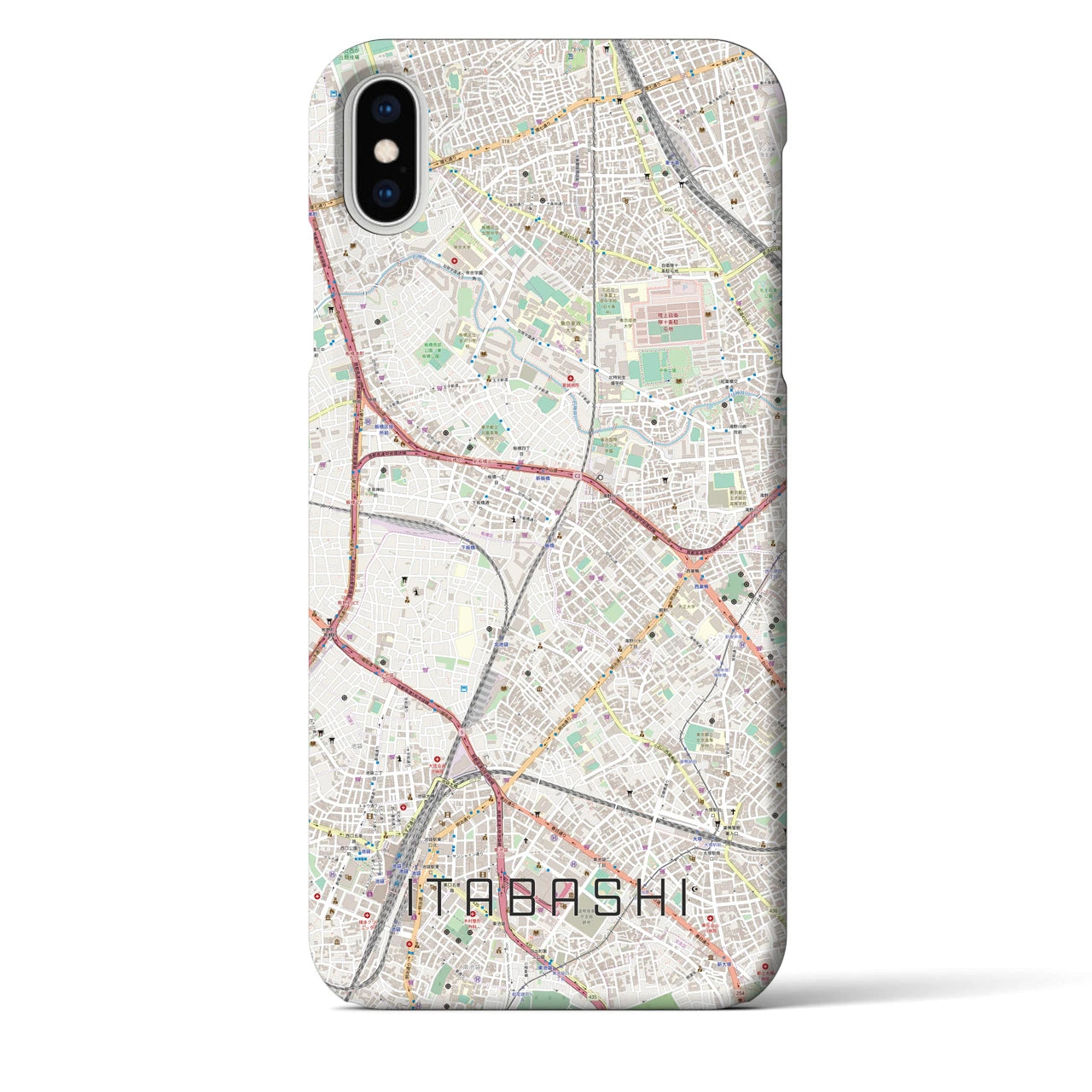 【板橋(東京都)】地図柄iPhoneケース(バックカバータイプ)