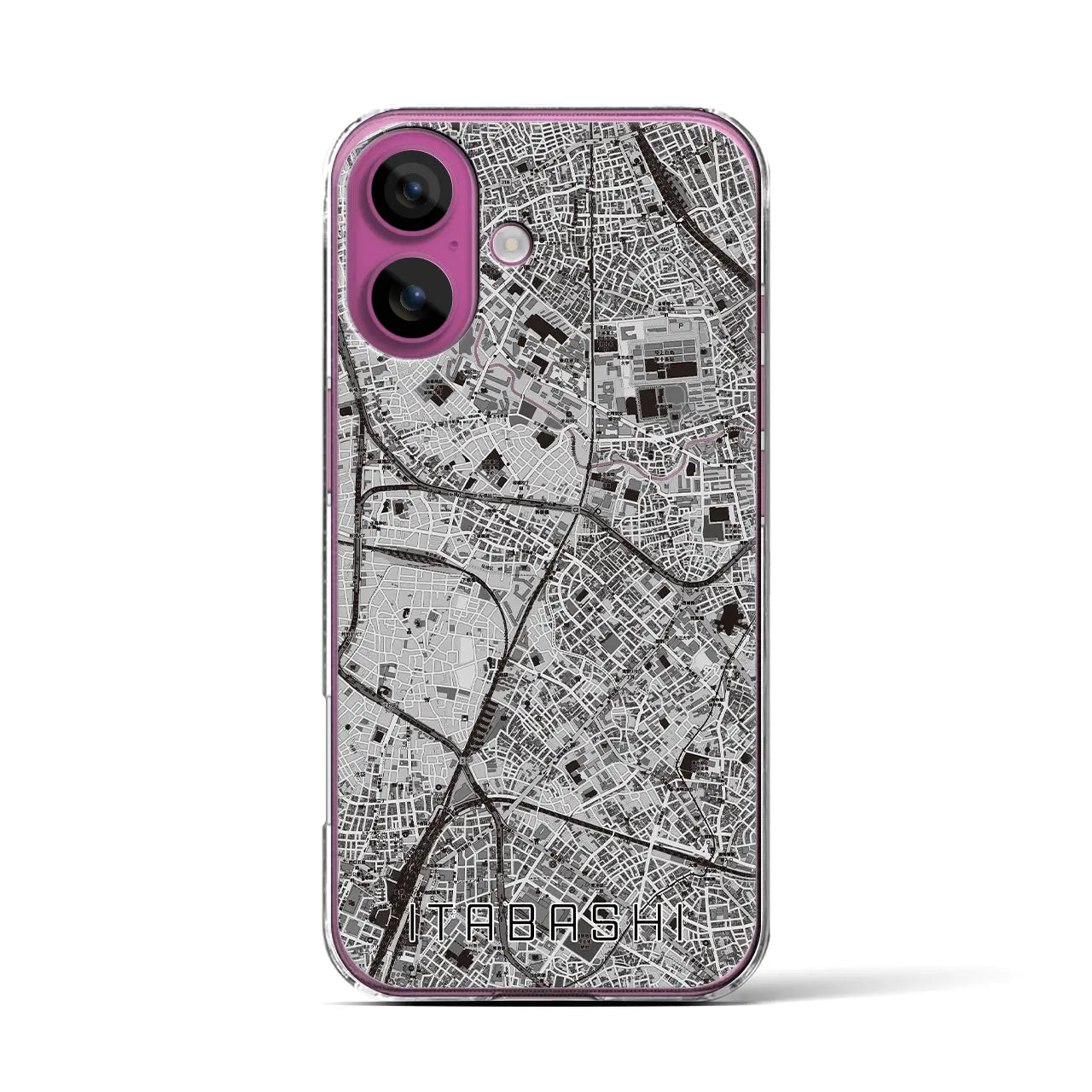 【板橋(東京都)】地図柄iPhoneケース(クリアタイプ)