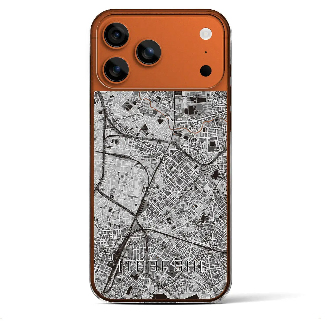 【板橋(東京都)】地図柄iPhoneケース(クリアタイプ)