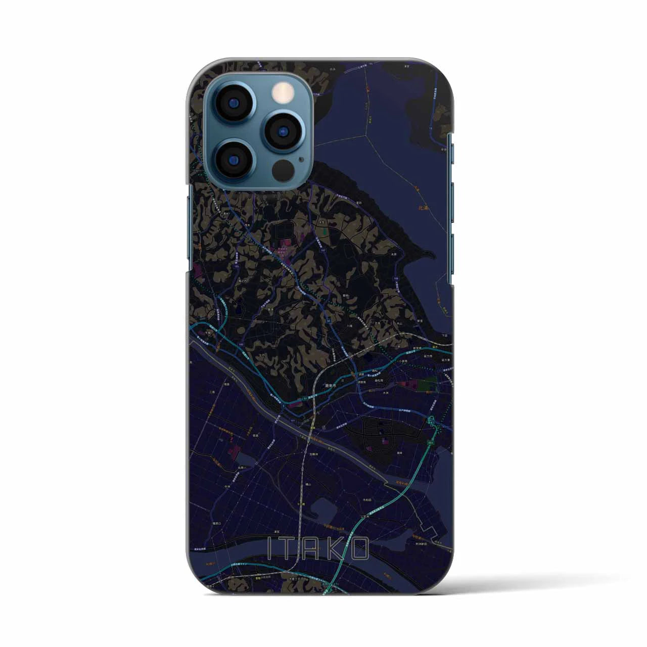 【潮来(茨城県)】地図柄iPhoneケース(バックカバータイプ)