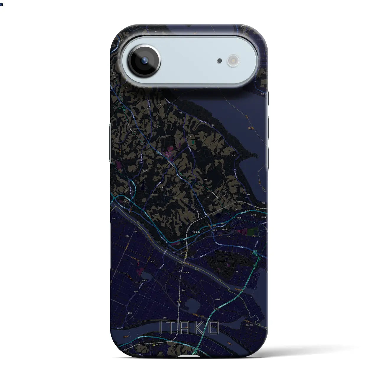 【潮来(茨城県)】地図柄iPhoneケース(バックカバータイプ)
