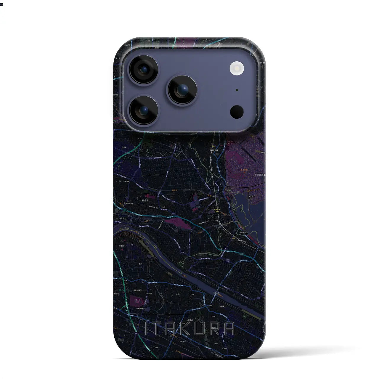 【板倉(群馬県)】地図柄iPhoneケース(バックカバータイプ)