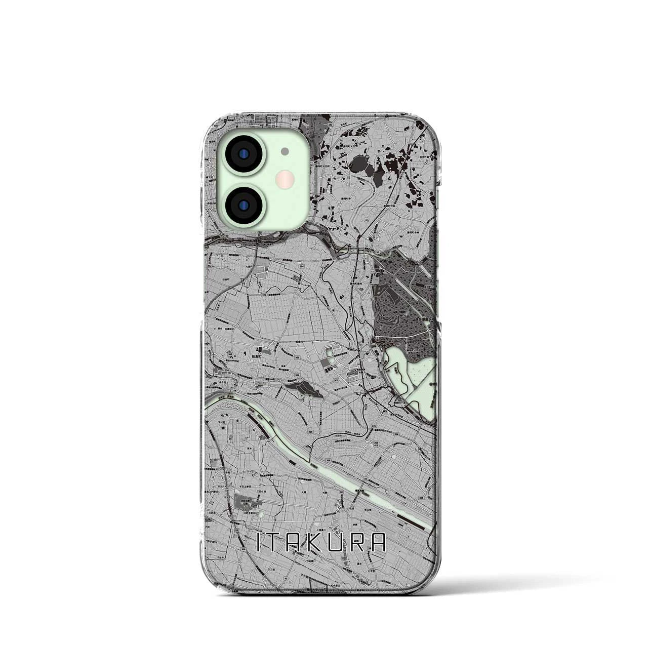 【板倉(群馬県)】地図柄iPhoneケース(クリアタイプ)