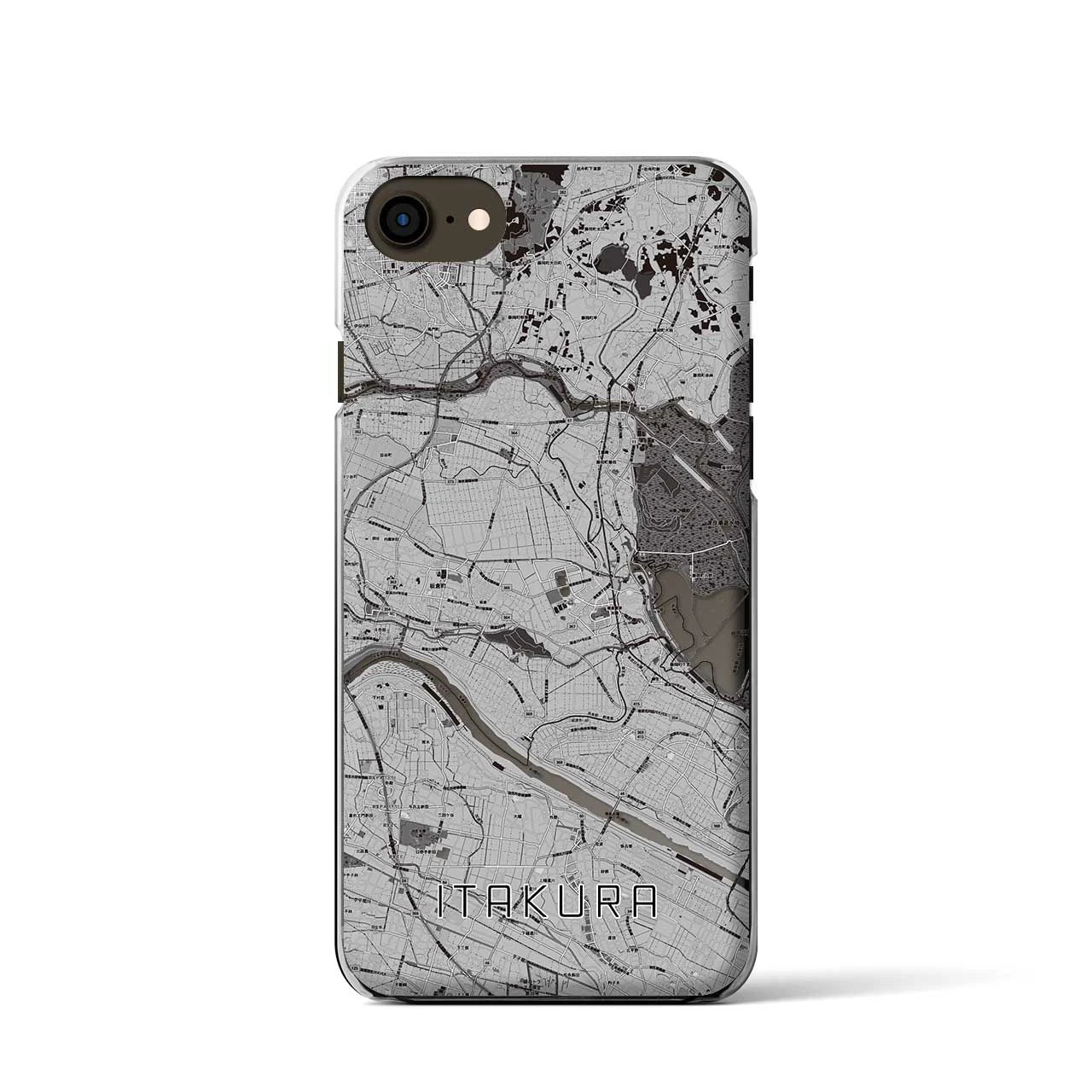 【板倉(群馬県)】地図柄iPhoneケース(クリアタイプ)