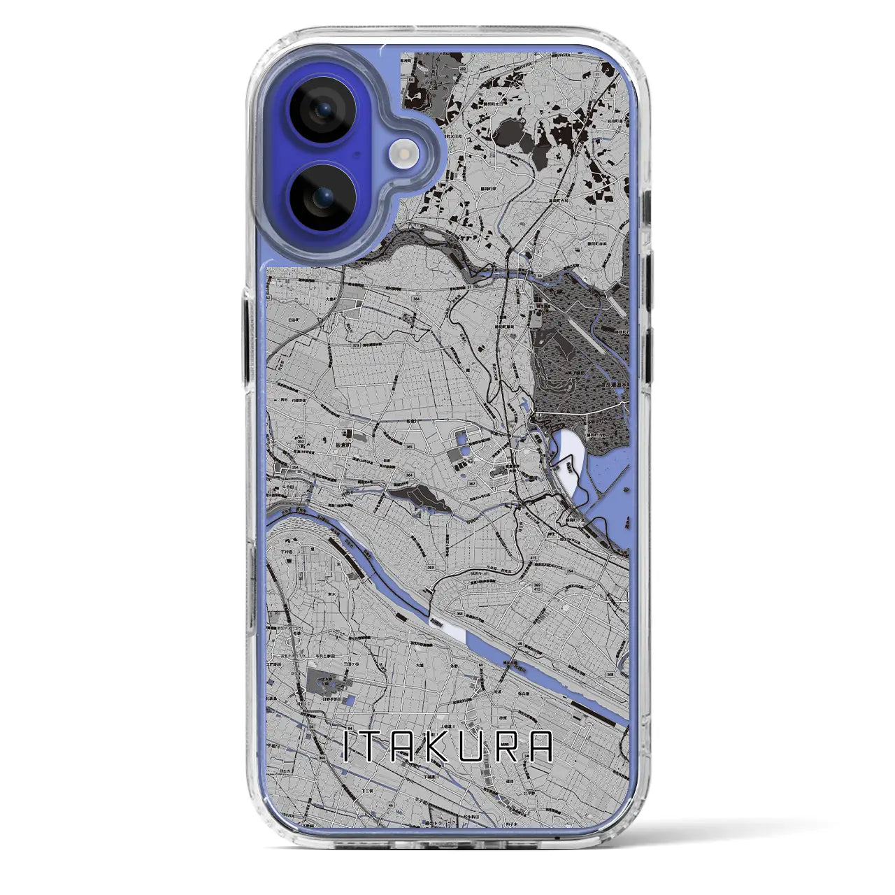【板倉(群馬県)】地図柄iPhoneケース(MagSafeタイプ)