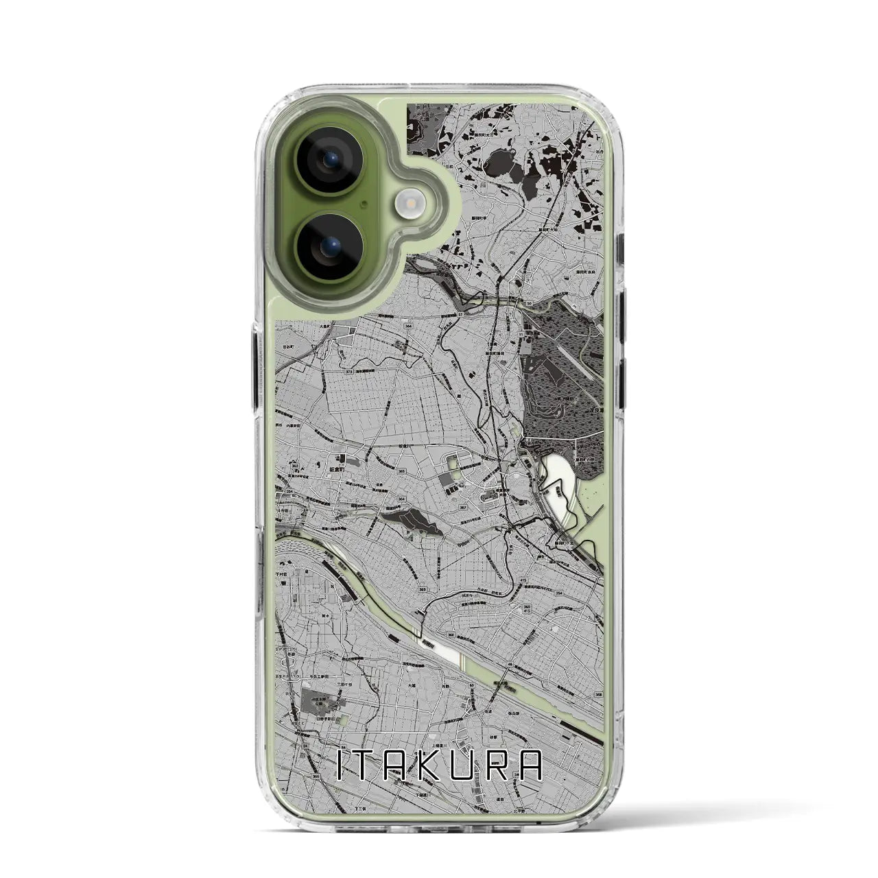 【板倉(群馬県)】地図柄iPhoneケース(MagSafeタイプ)