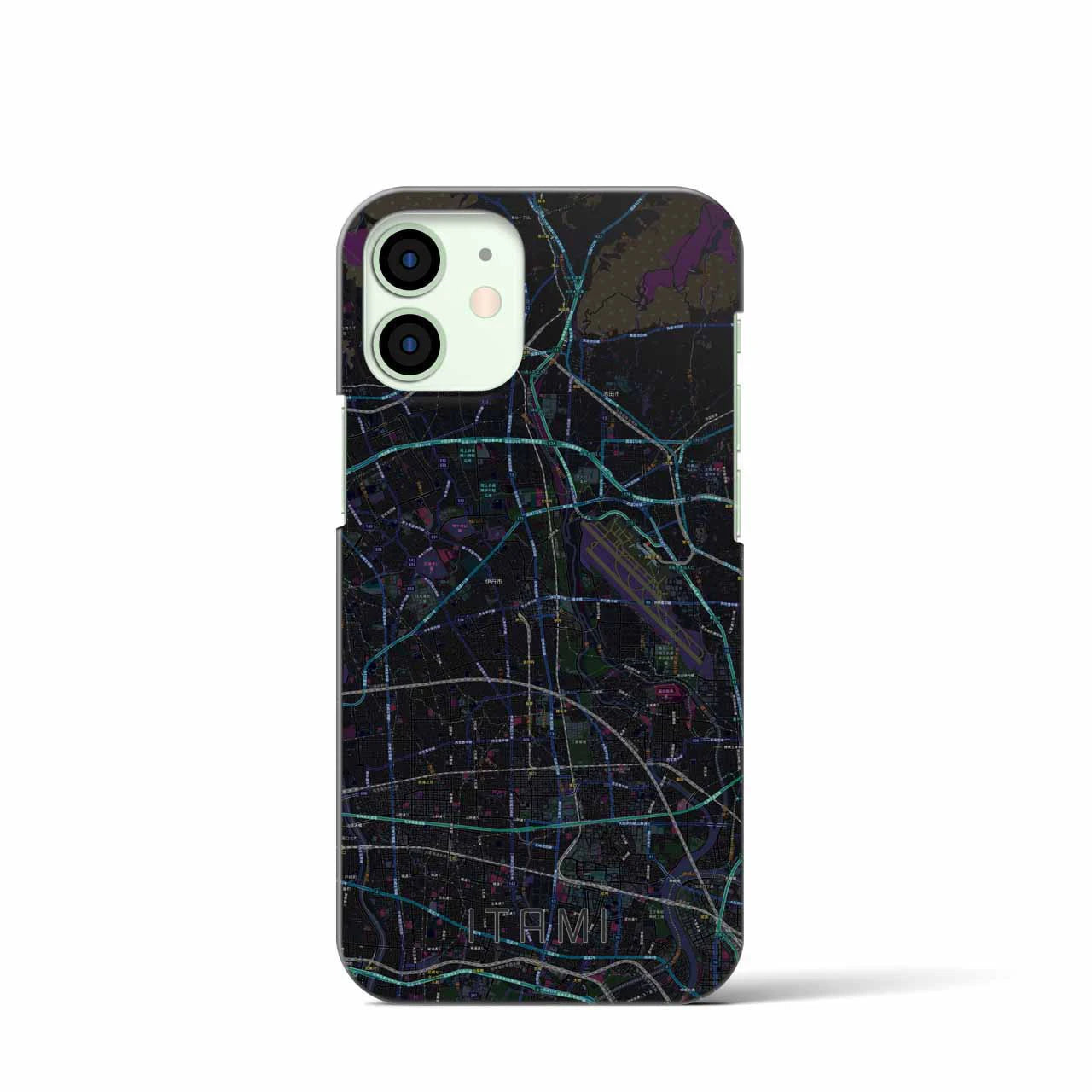 【伊丹(兵庫県)】地図柄iPhoneケース(バックカバータイプ)
