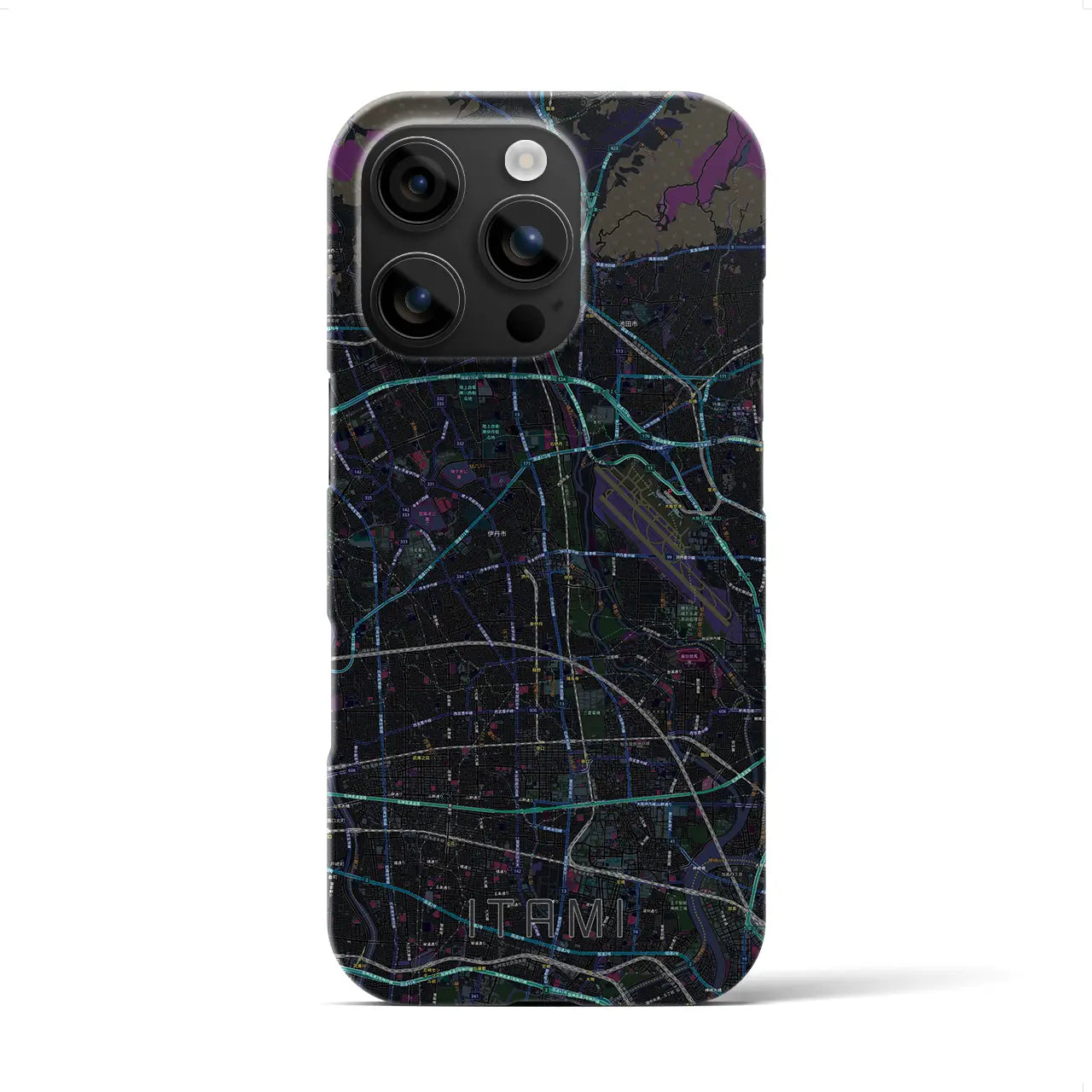 【伊丹(兵庫県)】地図柄iPhoneケース(バックカバータイプ)