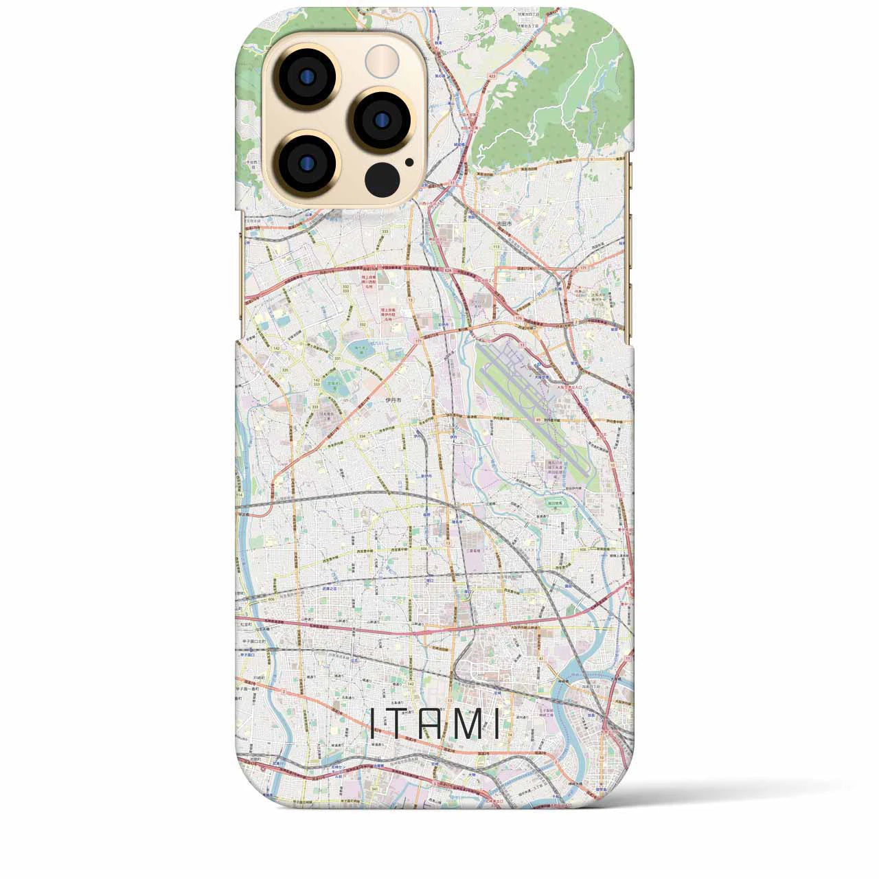 【伊丹(兵庫県)】地図柄iPhoneケース(バックカバータイプ)