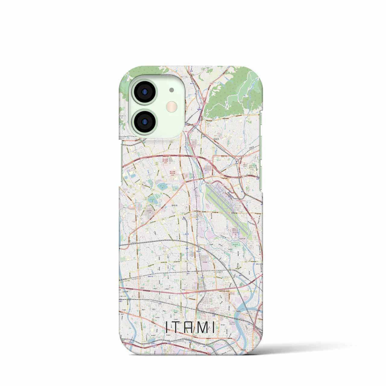 【伊丹(兵庫県)】地図柄iPhoneケース(バックカバータイプ)