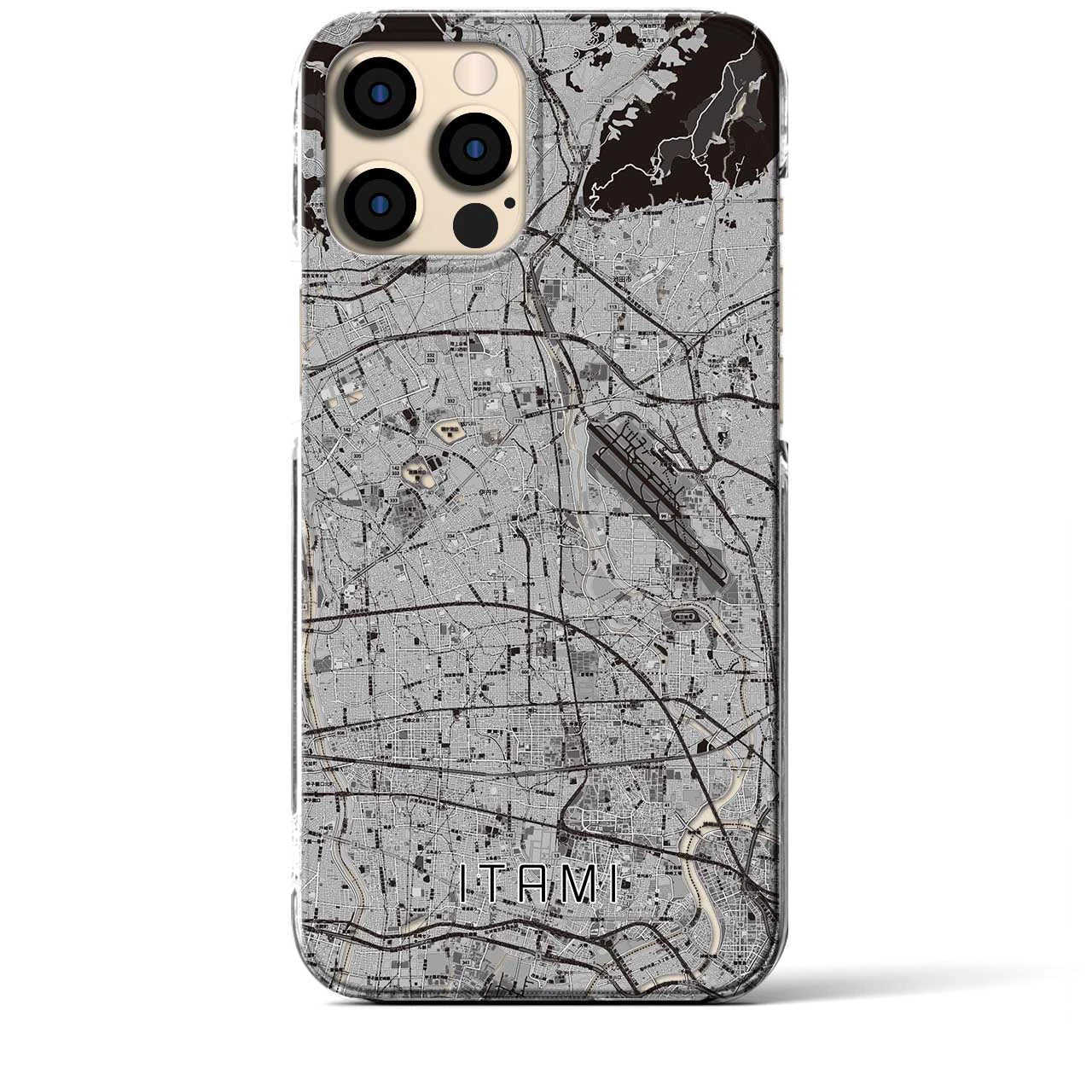 【伊丹(兵庫県)】地図柄iPhoneケース(クリアタイプ)