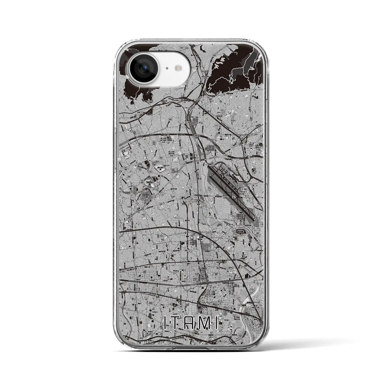 【伊丹(兵庫県)】地図柄iPhoneケース(クリアタイプ)