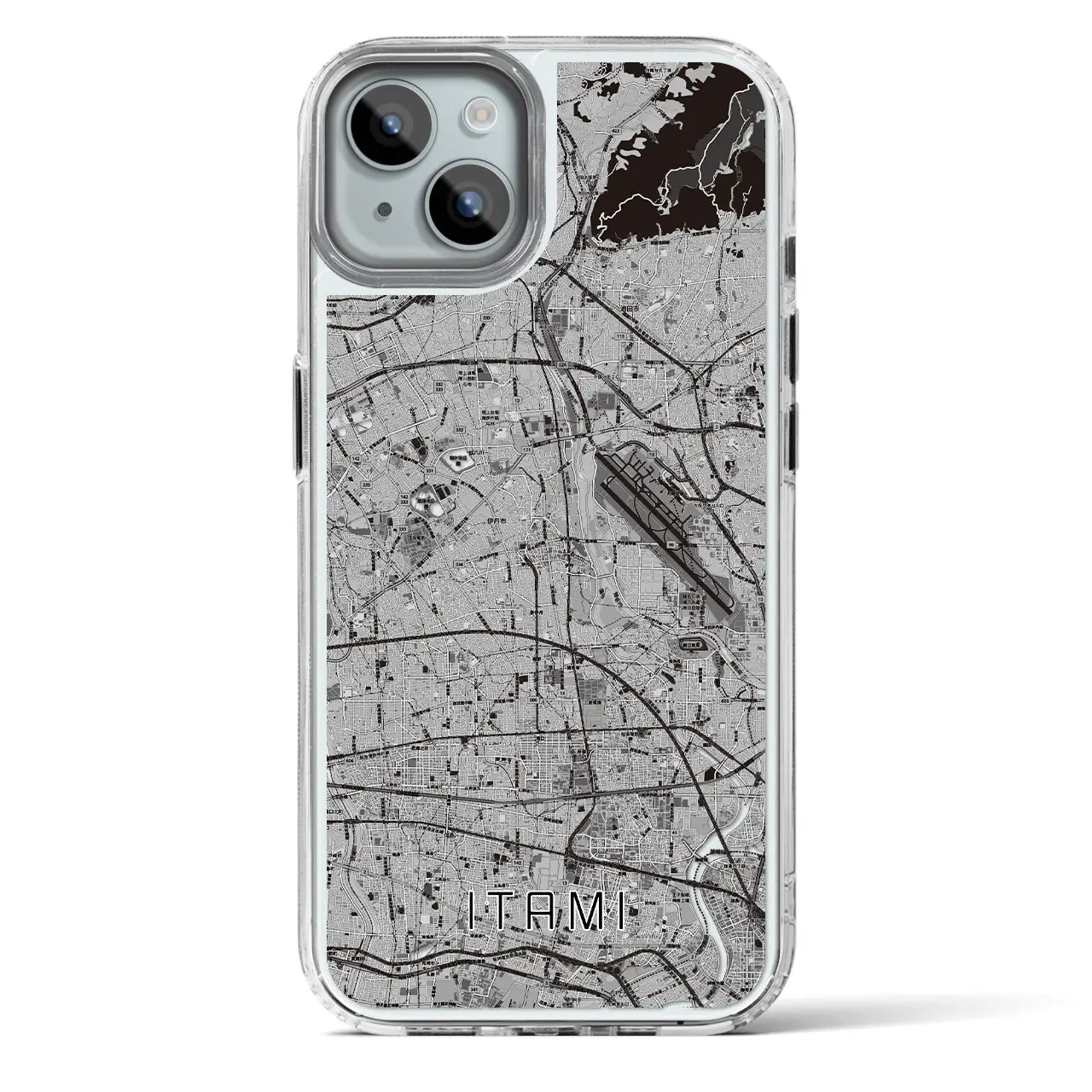 【伊丹(兵庫県)】地図柄iPhoneケース(MagSafeタイプ)