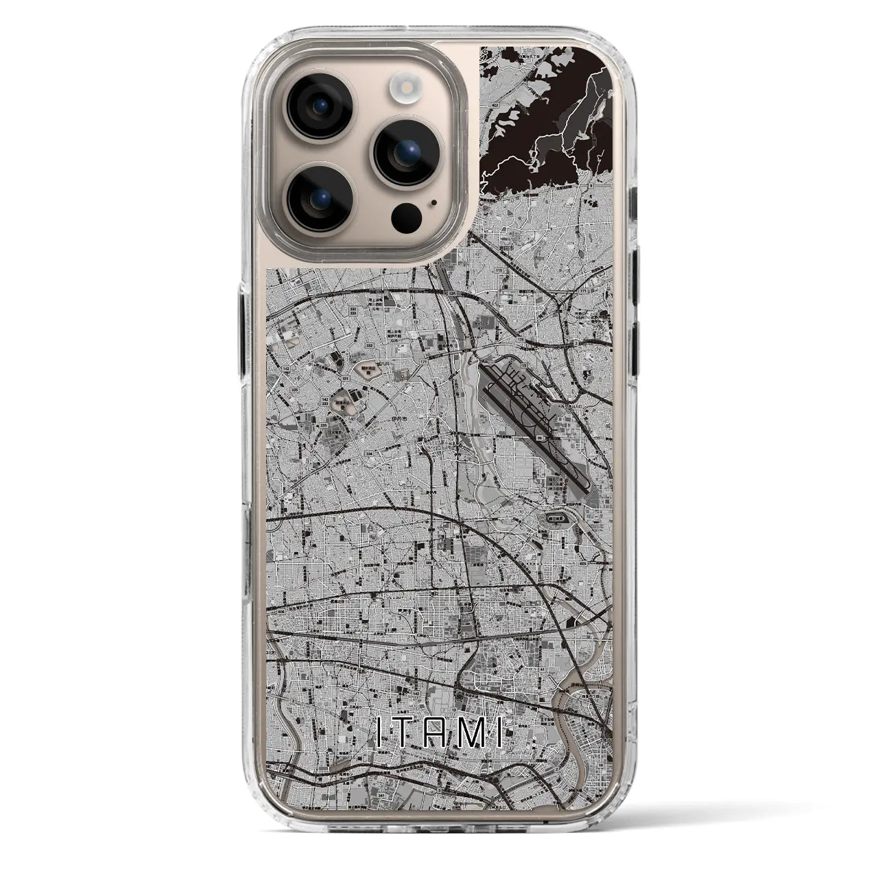 【伊丹(兵庫県)】地図柄iPhoneケース(MagSafeタイプ)
