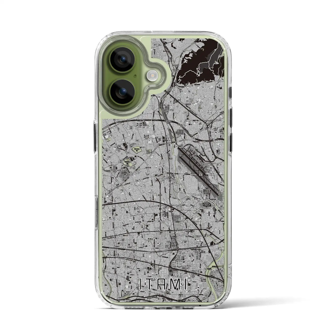 【伊丹(兵庫県)】地図柄iPhoneケース(MagSafeタイプ)