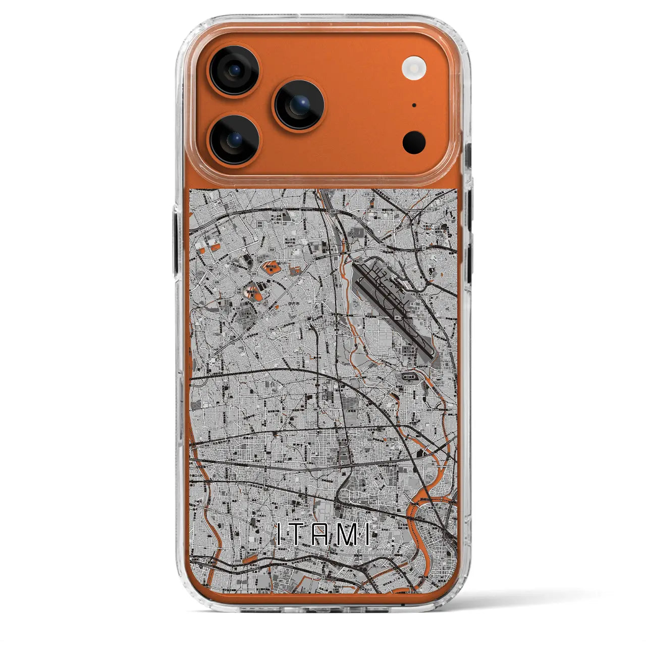【伊丹(兵庫県)】地図柄iPhoneケース(MagSafeタイプ)