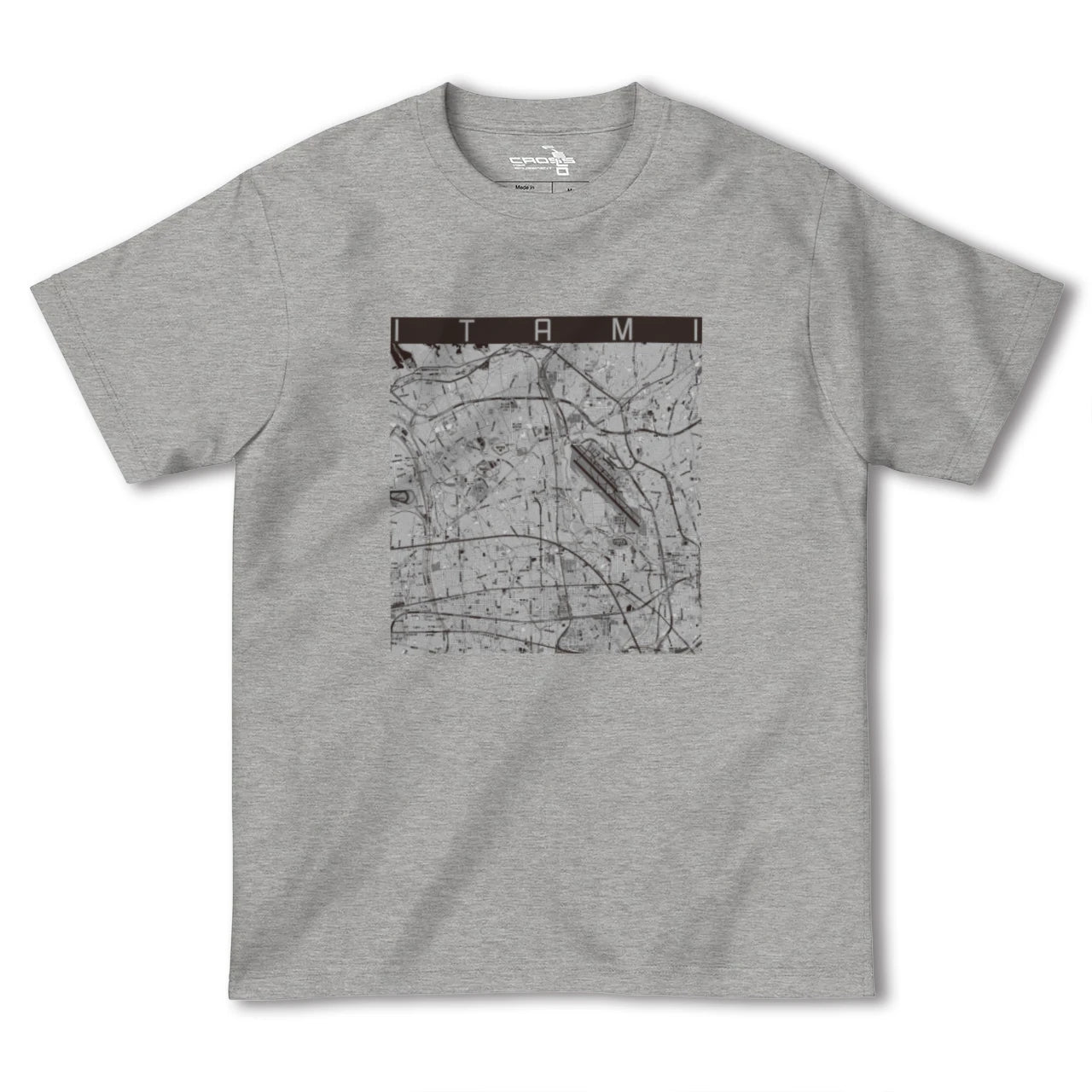【伊丹(兵庫県)】地図柄ヘビーウェイトTシャツ