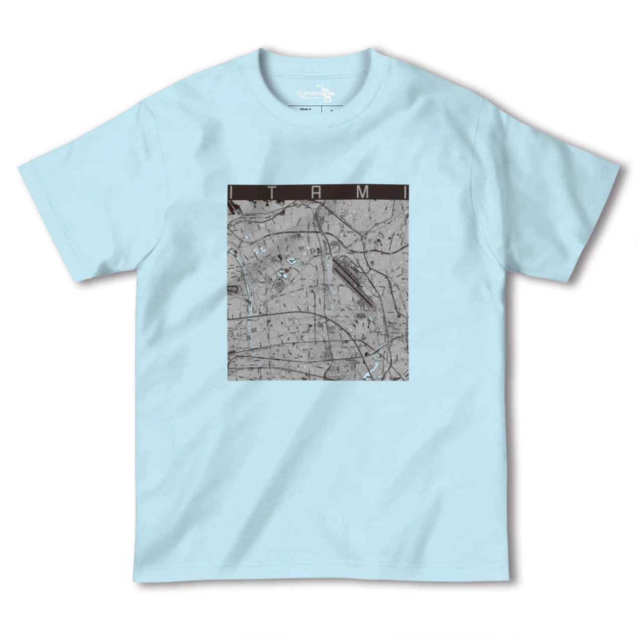 【伊丹(兵庫県)】地図柄ヘビーウェイトTシャツ