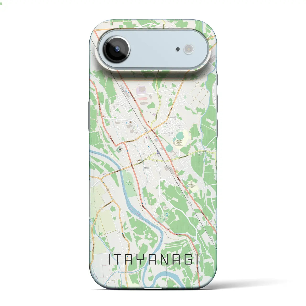 【板柳(青森県)】地図柄iPhoneケース(バックカバータイプ)