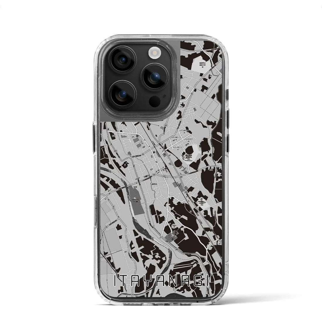 【板柳(青森県)】地図柄iPhoneケース(MagSafeタイプ)