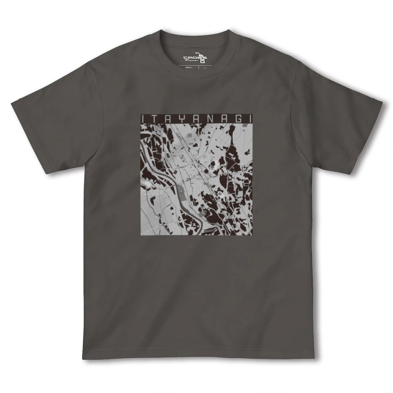 【板柳(青森県)】地図柄ヘビーウェイトTシャツ