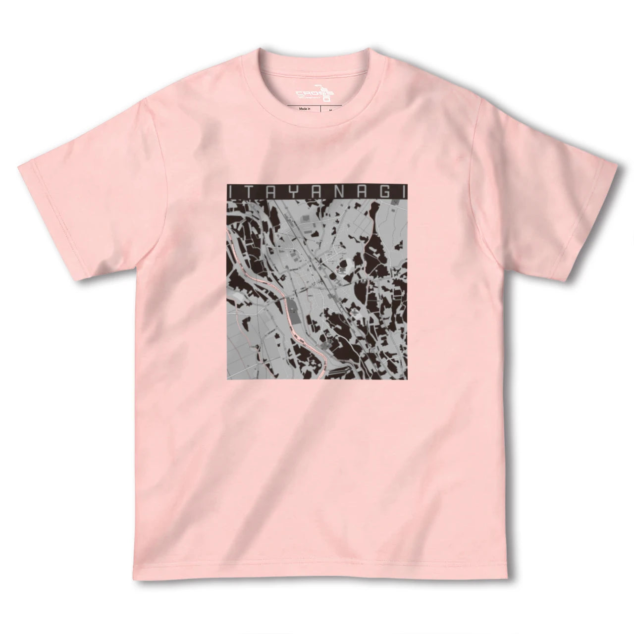 【板柳(青森県)】地図柄ヘビーウェイトTシャツ