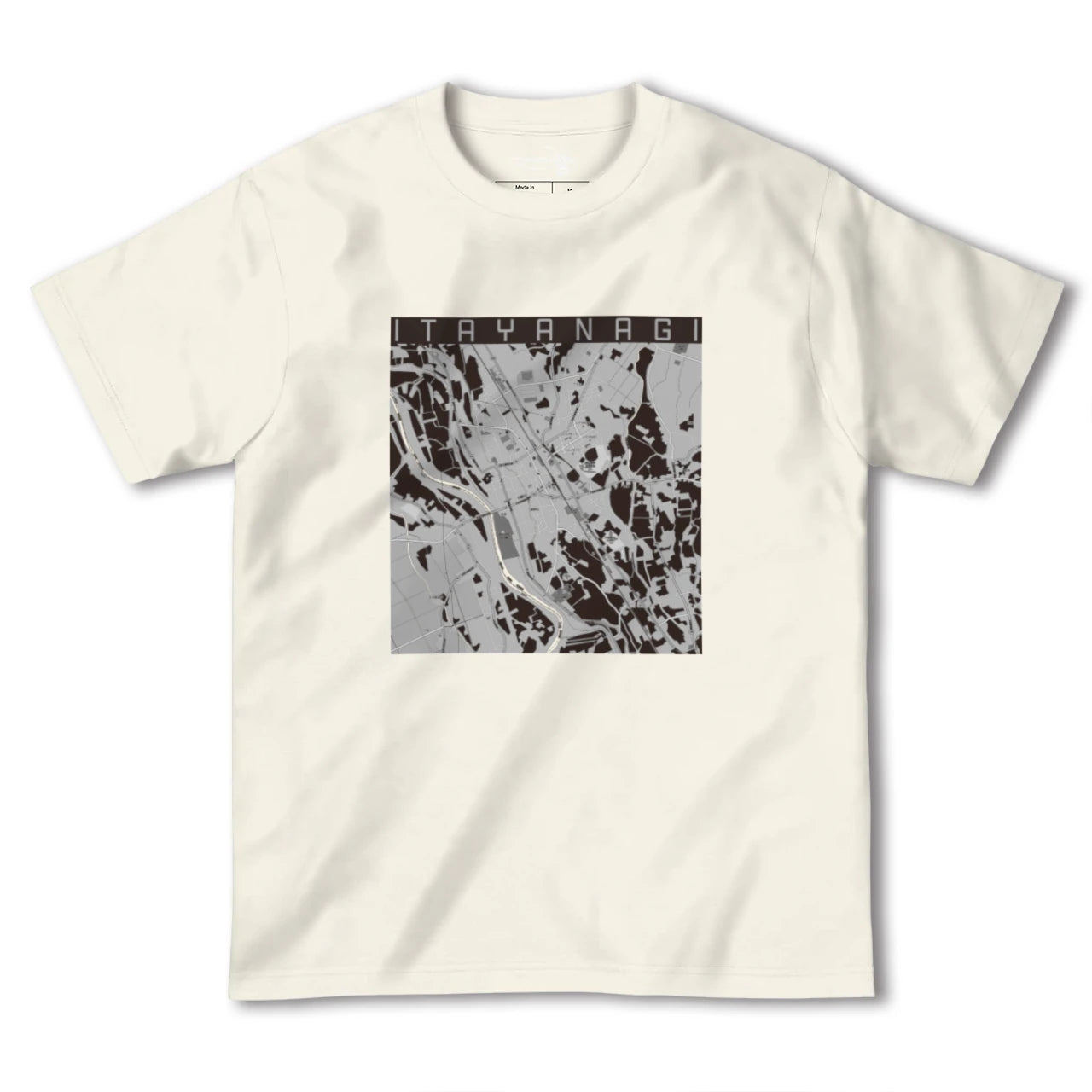 【板柳(青森県)】地図柄ヘビーウェイトTシャツ