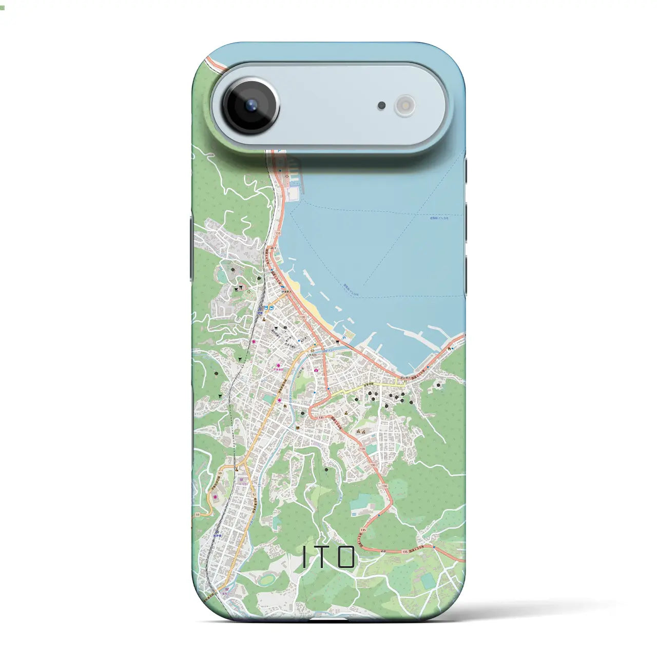 【伊東(静岡県)】地図柄iPhoneケース(バックカバータイプ)