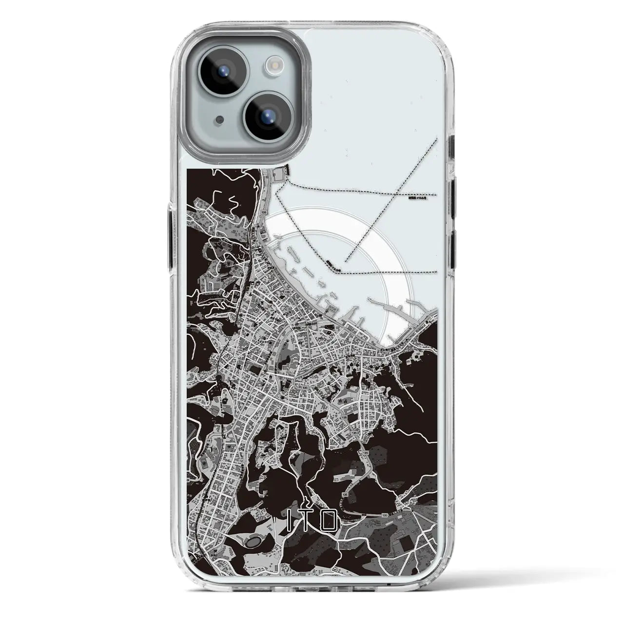 【伊東(静岡県)】地図柄iPhoneケース(MagSafeタイプ)