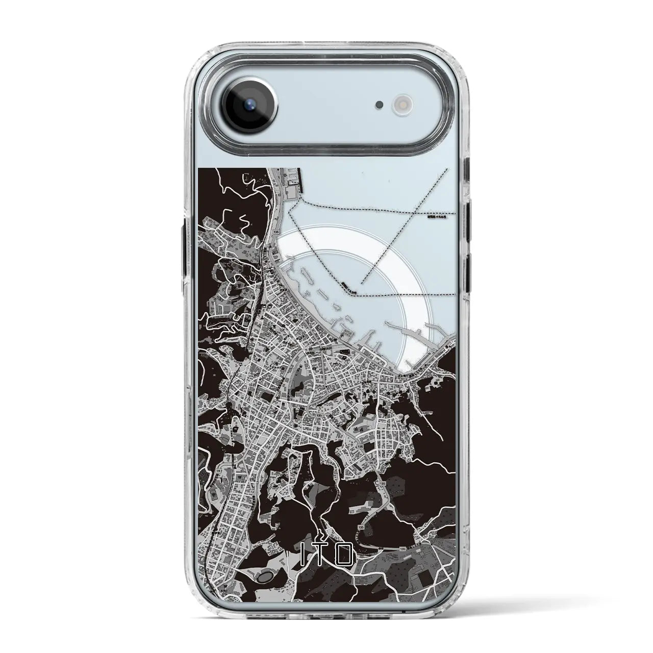 【伊東(静岡県)】地図柄iPhoneケース(MagSafeタイプ)