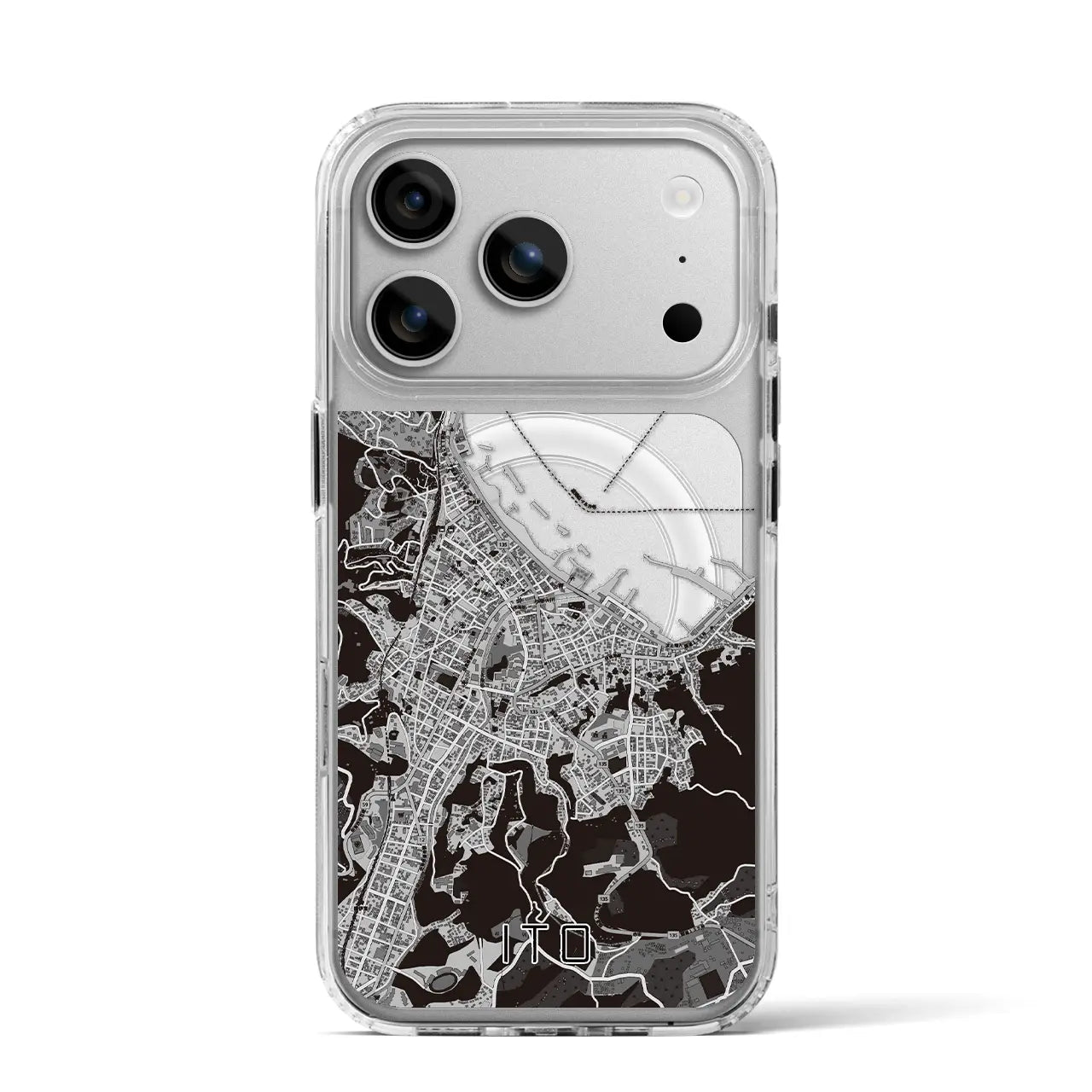 【伊東(静岡県)】地図柄iPhoneケース(MagSafeタイプ)