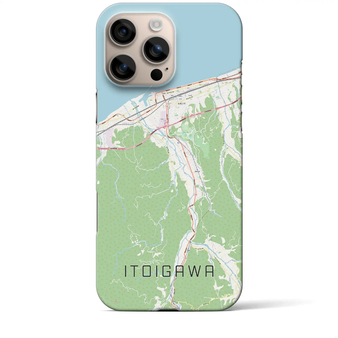 【糸魚川(新潟県)】地図柄iPhoneケース(バックカバータイプ)