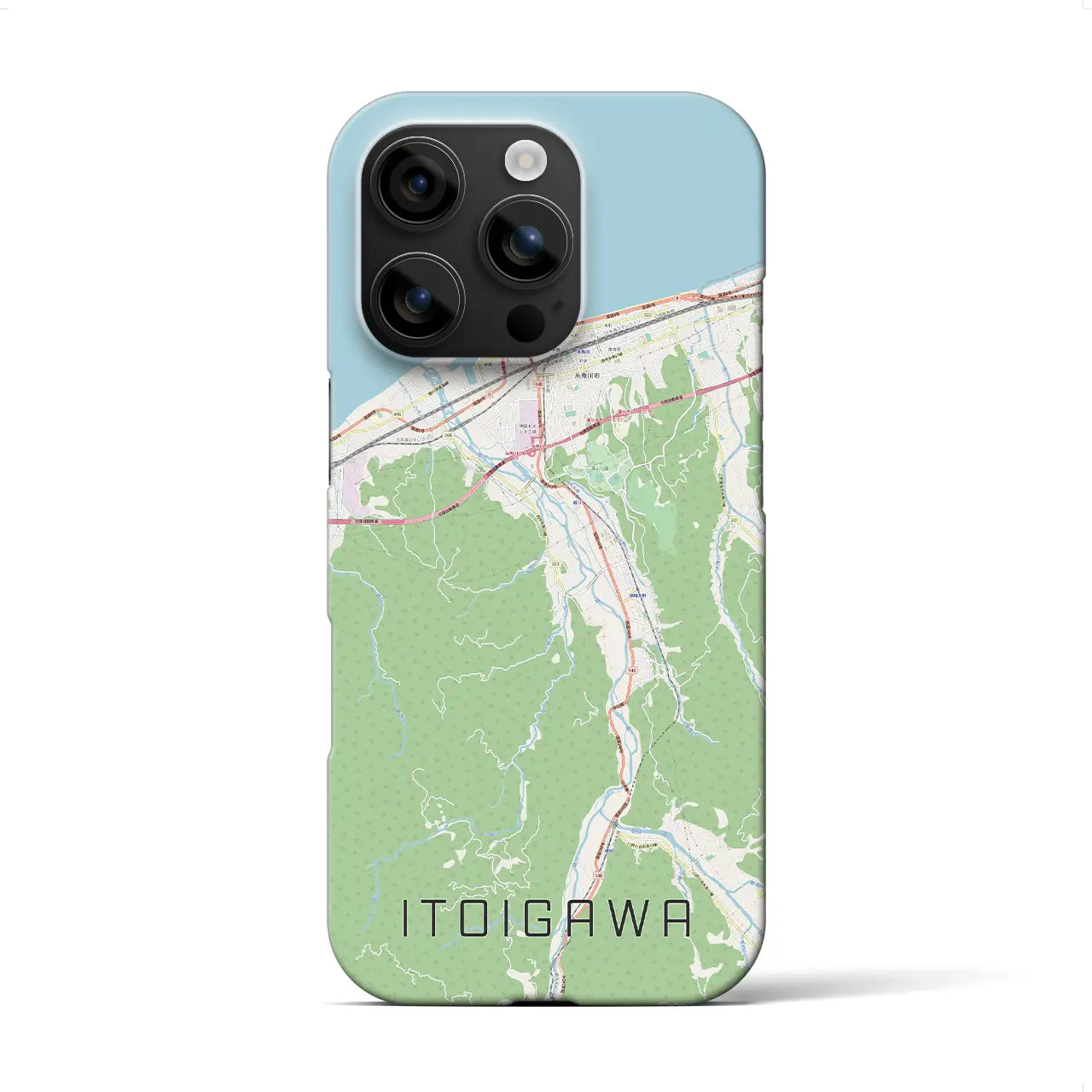 【糸魚川(新潟県)】地図柄iPhoneケース(バックカバータイプ)