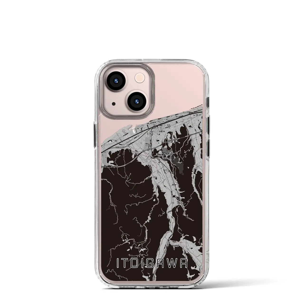 【糸魚川(新潟県)】地図柄iPhoneケース(MagSafeタイプ)