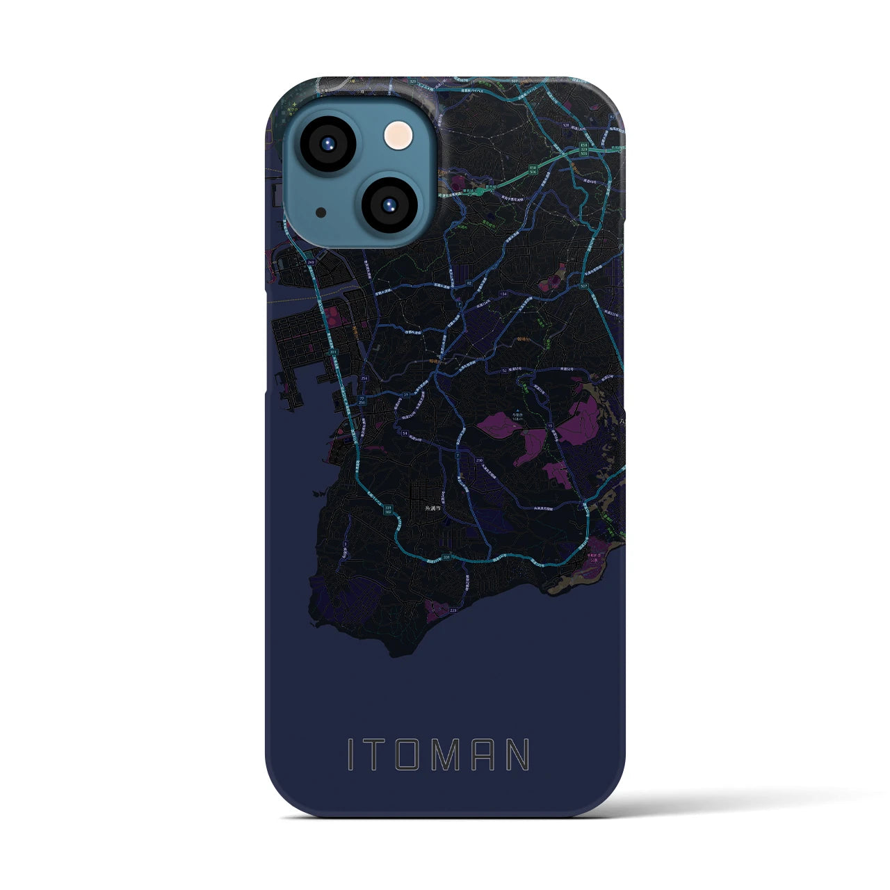 【糸満(沖縄県)】地図柄iPhoneケース(バックカバータイプ)